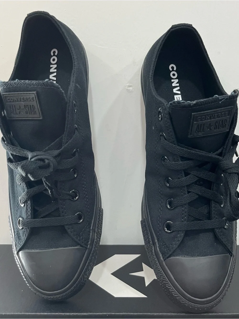 Converse Black Low Top Canvas Sneakers - Picture 10 of 10